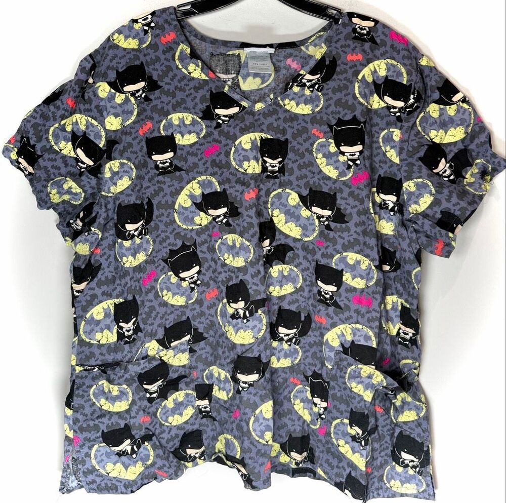 Batman scrub top size 3x